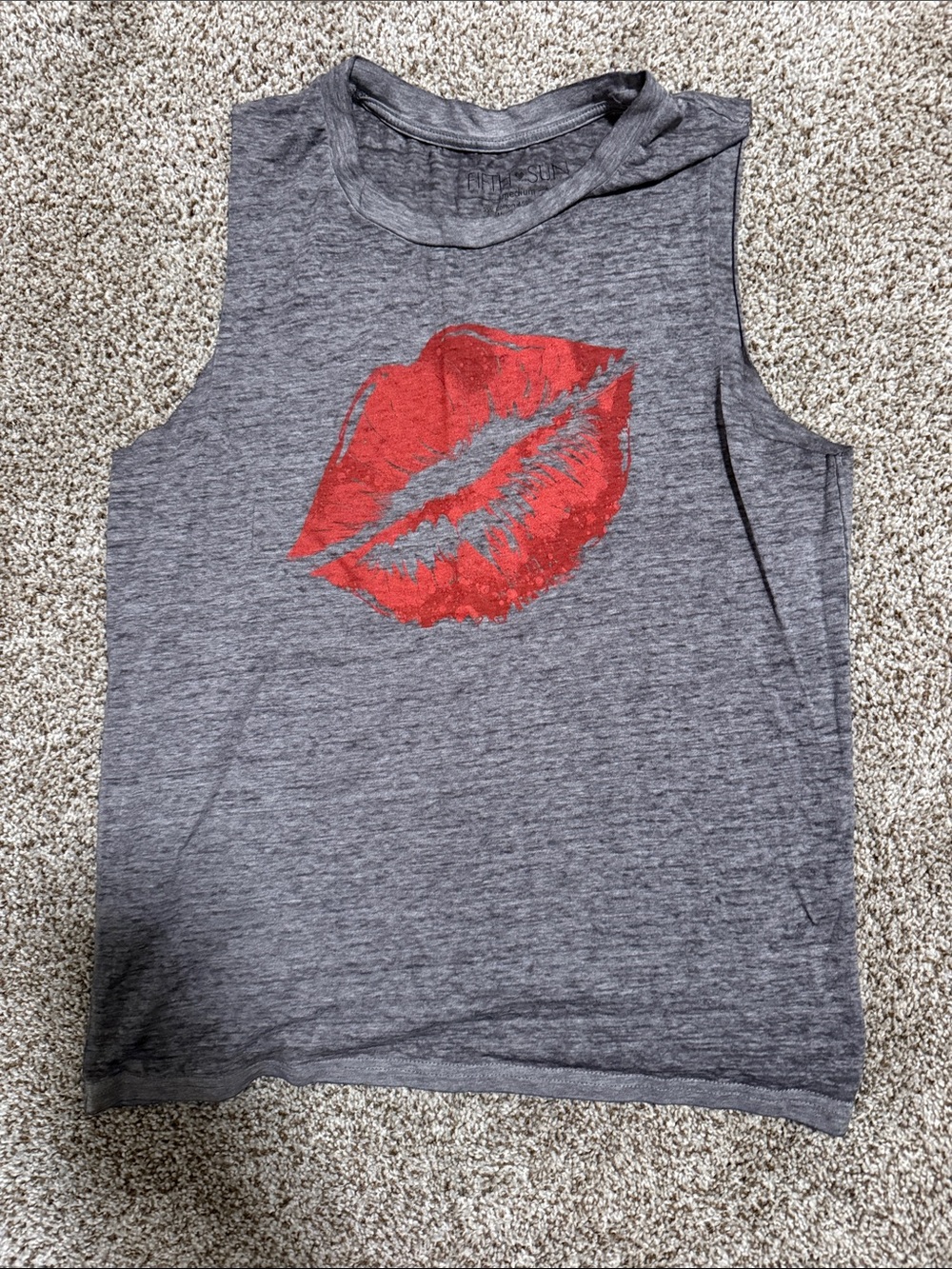 Fifth Sun Lips Tank Top